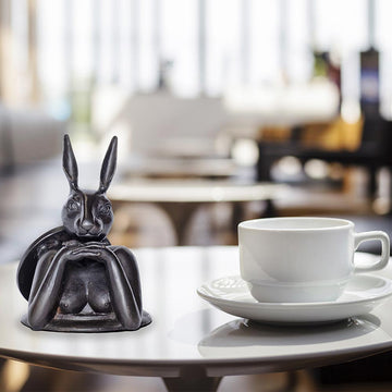 Rabbitwoman Comes Out into a Better Tomorrow (Bronze Sculpture, Pocket Size)