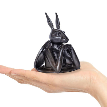 Rabbitwoman Comes Out into a Better Tomorrow (Bronze Sculpture, Pocket Size)