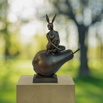 She Was Pearfect Just the Way She Was (Bronze Sculpture)