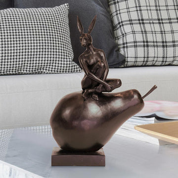 She Was Pearfect Just the Way She Was (Bronze Sculpture)