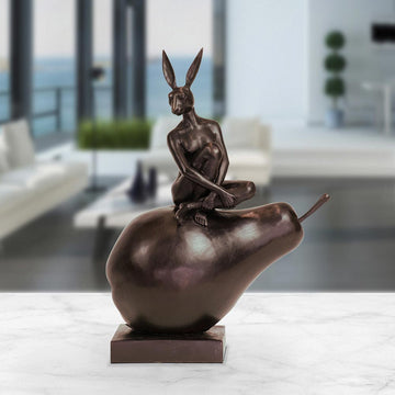 She Was Pearfect Just the Way She Was (Bronze Sculpture)