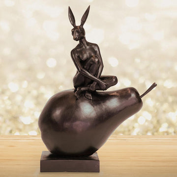 She Was Pearfect Just the Way She Was (Bronze Sculpture)