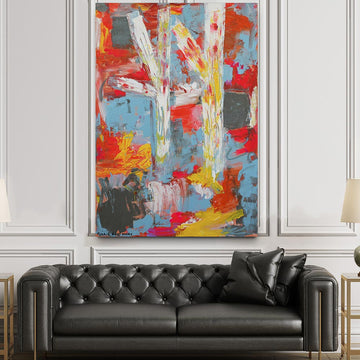 The Rainbow Gums Are Dripping in Colour on a Hot Summer's Night (Original Painting)