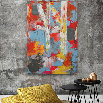 The Rainbow Gums Are Dripping in Colour on a Hot Summer's Night (Original Painting)