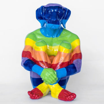 Lost Rainbow Dog (Fibreglass Sculpture)