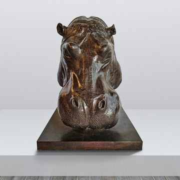 Raza the Hippopotamus was a Face of the Wild (Bronze Sculpture)