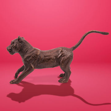 The Cub Was Ready to Go (Bronze Sculpture)