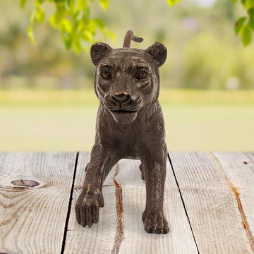 The Cub Was Ready to Go (Bronze Sculpture)