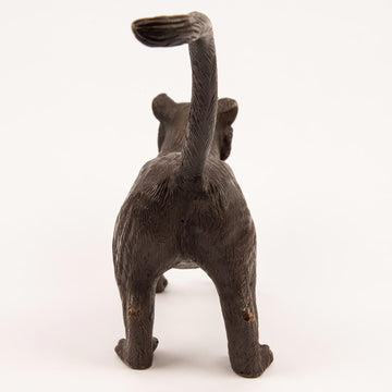 The Cub Was Ready to Go (Bronze Sculpture)