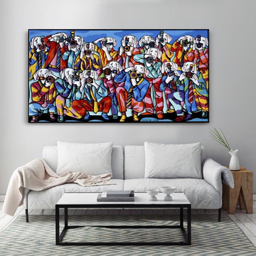 The really big pack of Paparazzi Dogs (Original Painting)