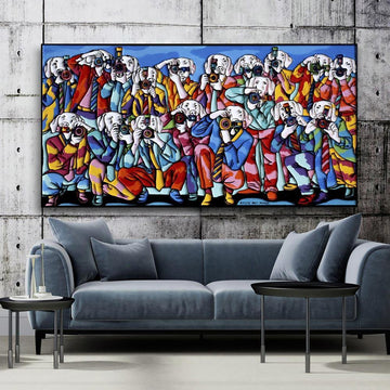 The really big pack of Paparazzi Dogs (Original Painting)