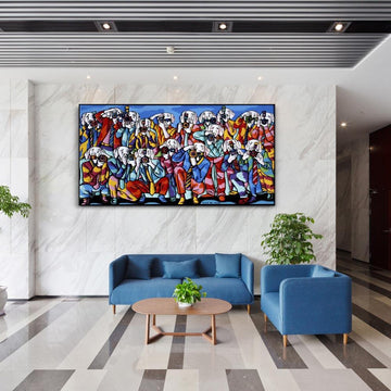 The really big pack of Paparazzi Dogs (Original Painting)