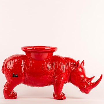 He carried love on his back wherever he went (Candle/Plant Holder Resin Sculpture)