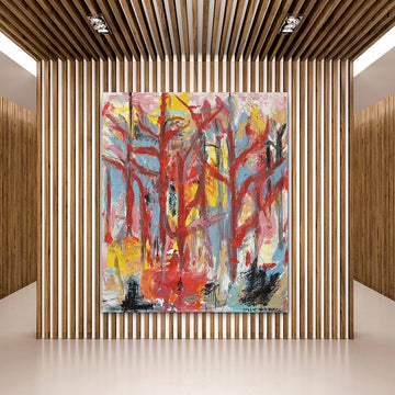 Sydney Red Gums Standing Tall on Hot Summer Afternoons (Original Painting)