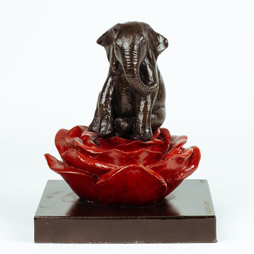 The Elephant Was in Bloom (Bronze Sculpture, Small)