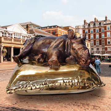 The Precious Rhino (Bronze Sculpture)