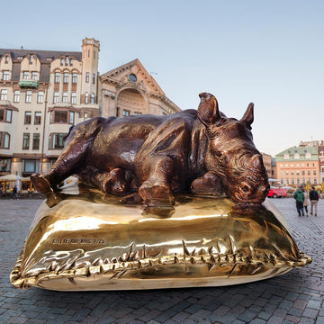 The Precious Rhino (Bronze Sculpture)