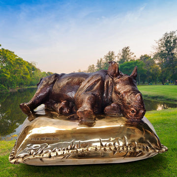 The Precious Rhino (Bronze Sculpture)