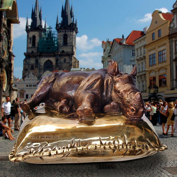 The Precious Rhino (Bronze Sculpture)