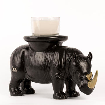 He was stronger than he thought (Ceramic Candle/Plant Holder Resin Sculpture)