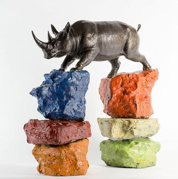 From Up Here He Could See the World (Bronze Sculpture)