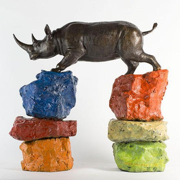 From Up Here He Could See the World (Bronze Sculpture)