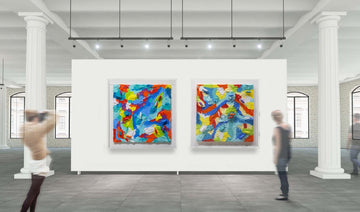 It was a more colourful world with rhinos (Original Painting)