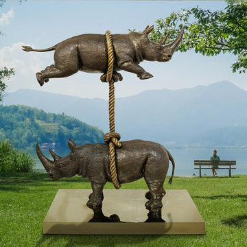 We Will Support Each Other Forever (Bronze Sculpture)
