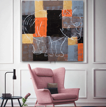 They Were Above This Beautiful Planet (Original Painting)