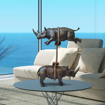 We will support each other (Bronze Sculpture)