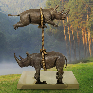 We Will Support Each Other Forever (Bronze Sculpture)