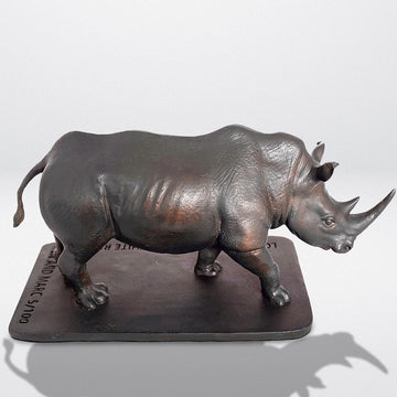 Love the Northern White Rhino (Bronze Sculpture)