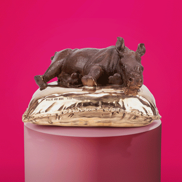 Sleeping Beauty Rhino (Bronze Sculpture)