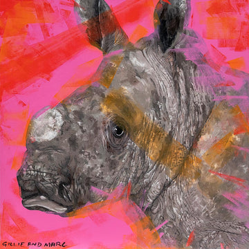 Wild about rhinos (Original Painting)