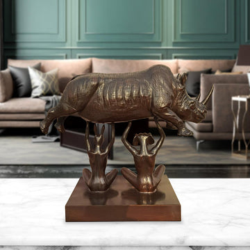 They Lifted Him Up to a Safer Place (Bronze Sculpture)