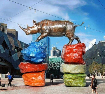 From Up Here He Could See The World (Bronze Sculpture)