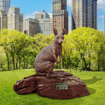 Tiny Baby Wonder Rock Wallaby (Bronze Sculpture)
