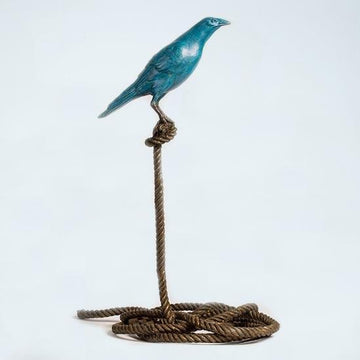 Sebastian, The Magpie on Short Rope (Bronze Sculpture)