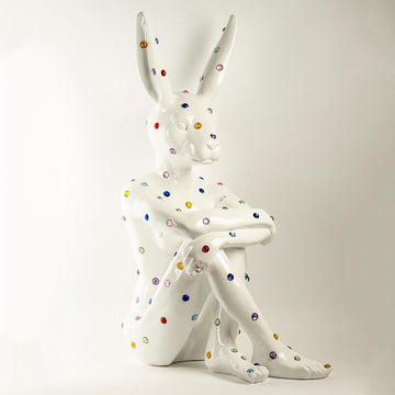 Ruby Rabbit (Fibreglass Sculpture)