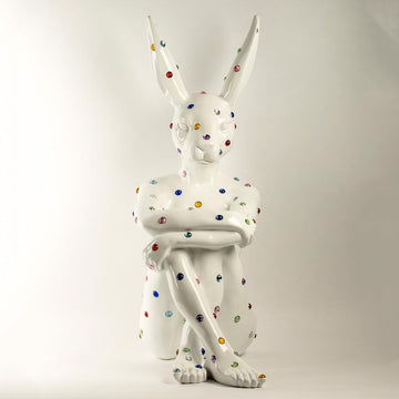 Ruby Rabbit (Fibreglass Sculpture)