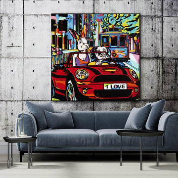 They lived in the fast lane in San Fran (Original Painting)