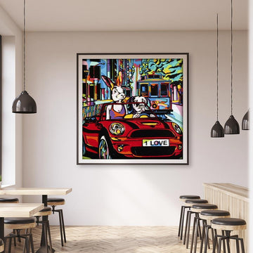 They lived in the fast lane in San Fran (Original Painting)