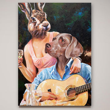 He Sang for Her (Original Painting)