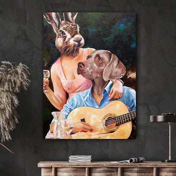 He Sang for Her (Original Painting)