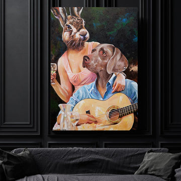 He Sang for Her (Original Painting)