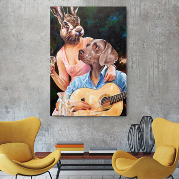 He Sang for Her (Original Painting)