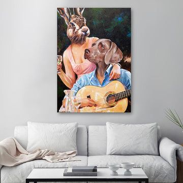 He Sang for Her (Original Painting)