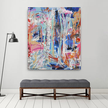 Scribbly Gum Trees Dancing on the First Day of Spring (Original Painting)