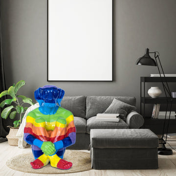 Lost Rainbow Dog (Fibreglass Sculpture)