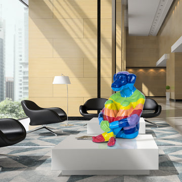 Lost Rainbow Dog (Fibreglass Sculpture)